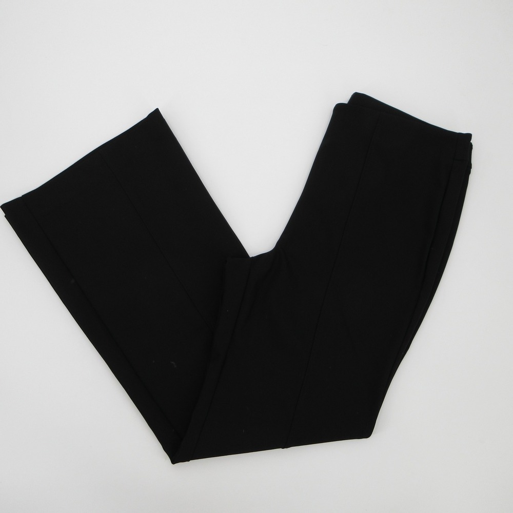 Chicos Black Pull On Flare Leg Stretch Trousers Career Pants Size 12R